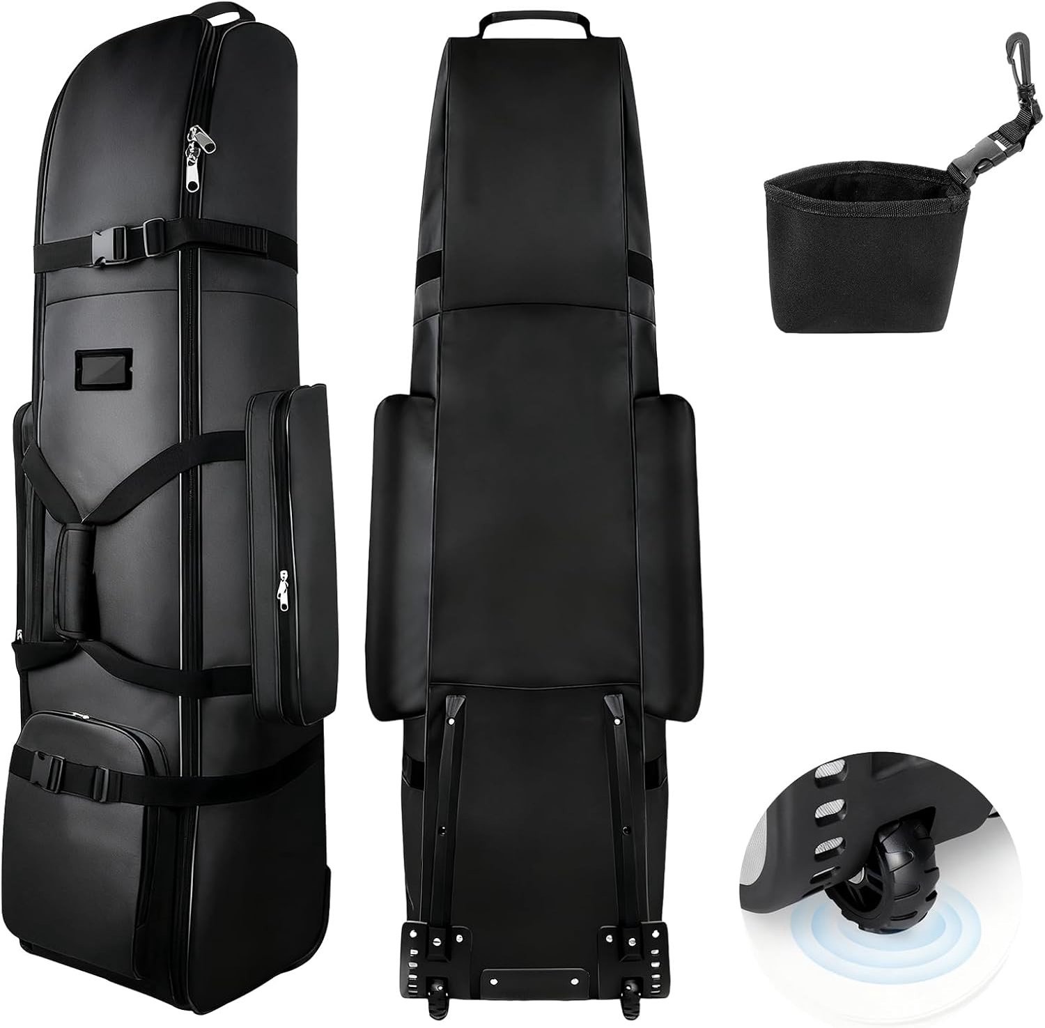 Draagbare golfreisbag met wielen, waterdicht 900D Oxford stof, ideaal voor golfuitrusting en bescherming