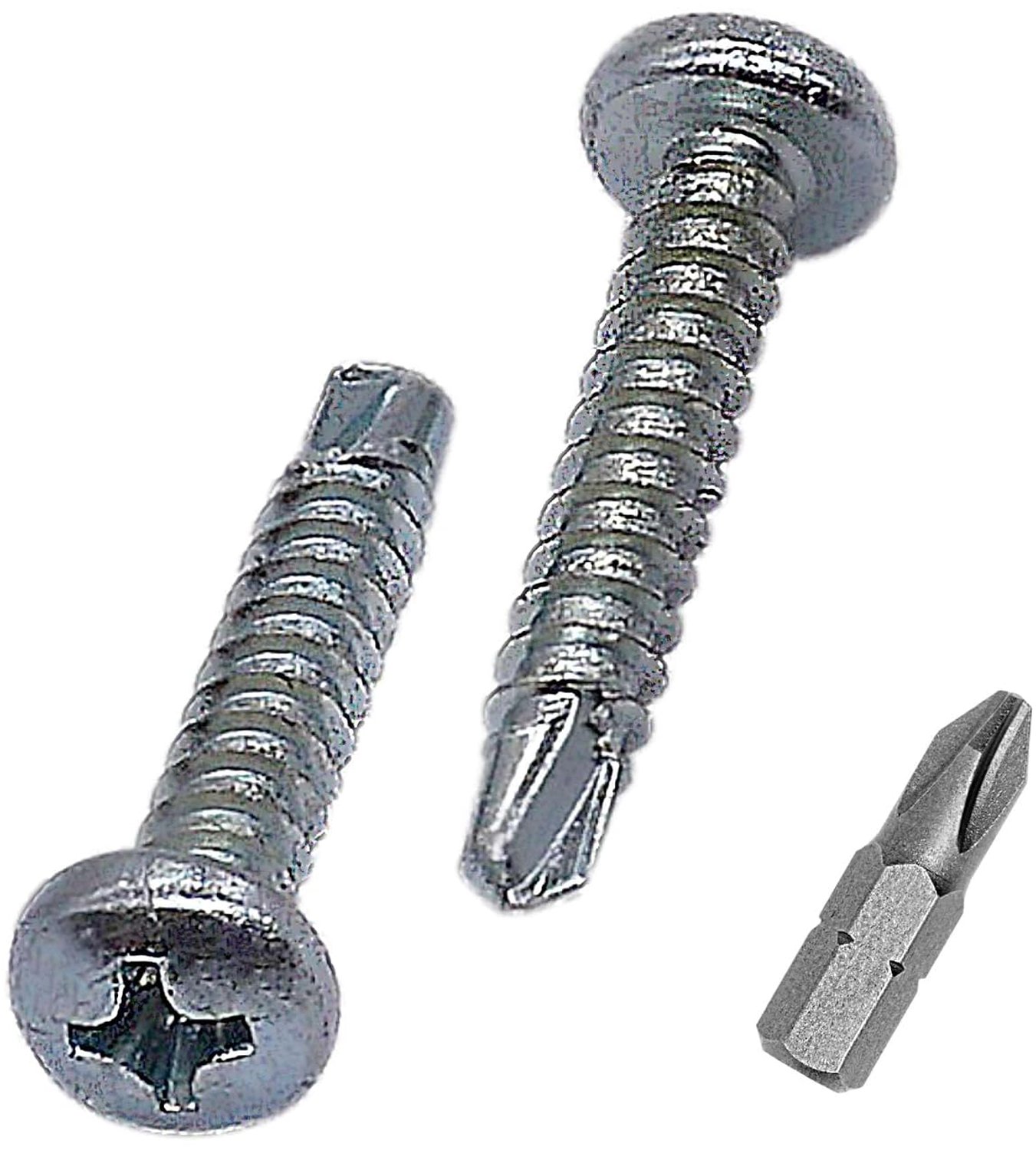 Zelftappende schroeven 3.9 x 25 mm - Verzinkt - Phillipskop - Voor het bevestigen van staalplaten - ShopVlot