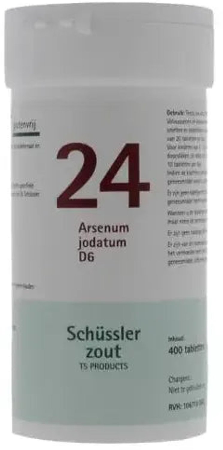 Pfluger Schussler Zout nr 24 Arsenum Jodatum D6 - 1 x 400 tabletten
