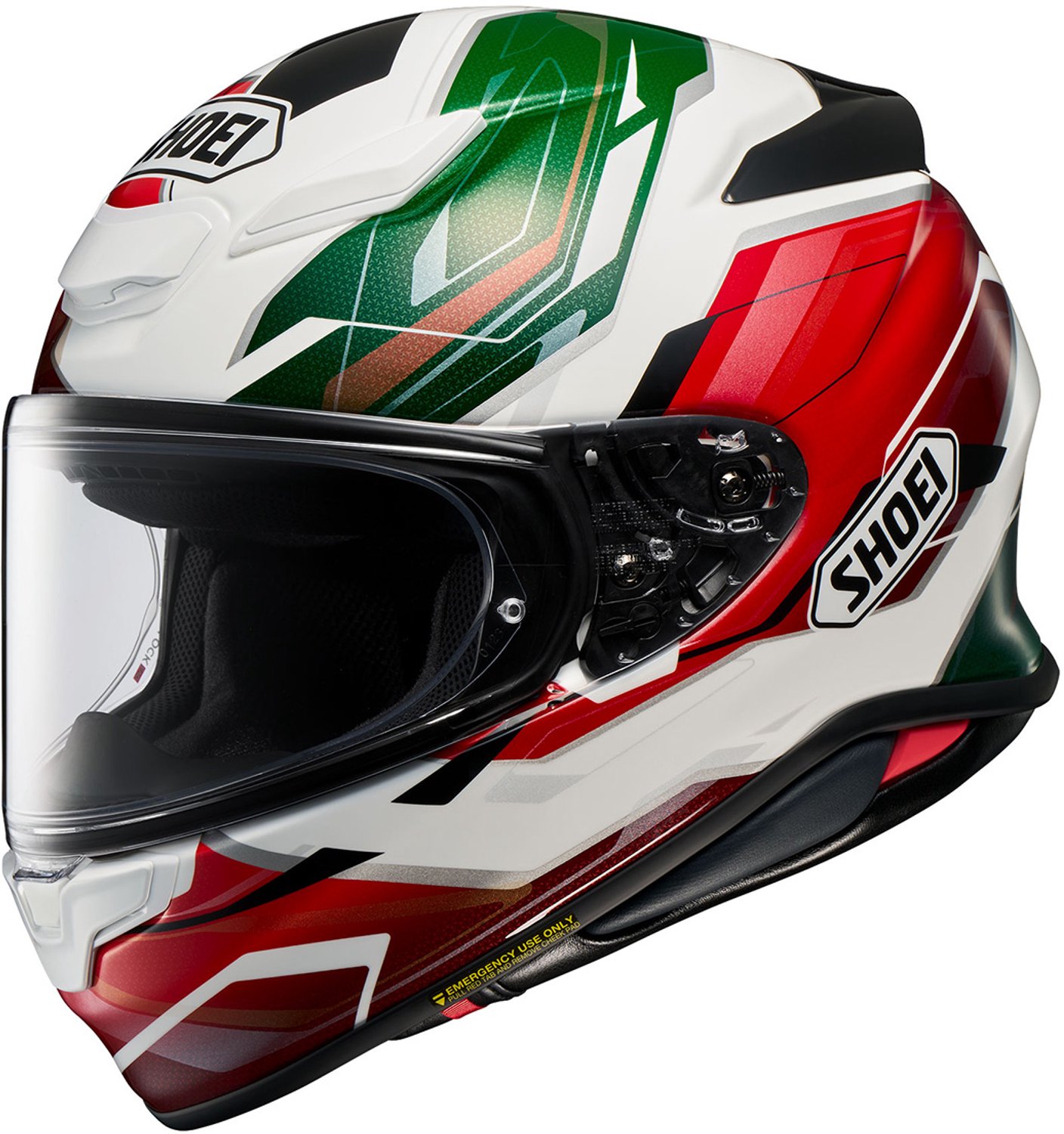 Shoei NXR2 Capriccio TC-11 Wit Groen Rood Integraalhelm - Helm