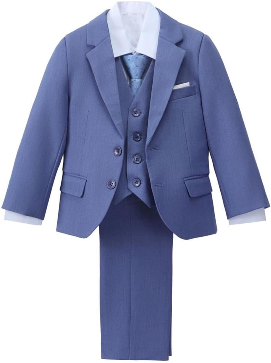 5-delig pakje voor jongens, 4 kleuren, 2-13 jaar