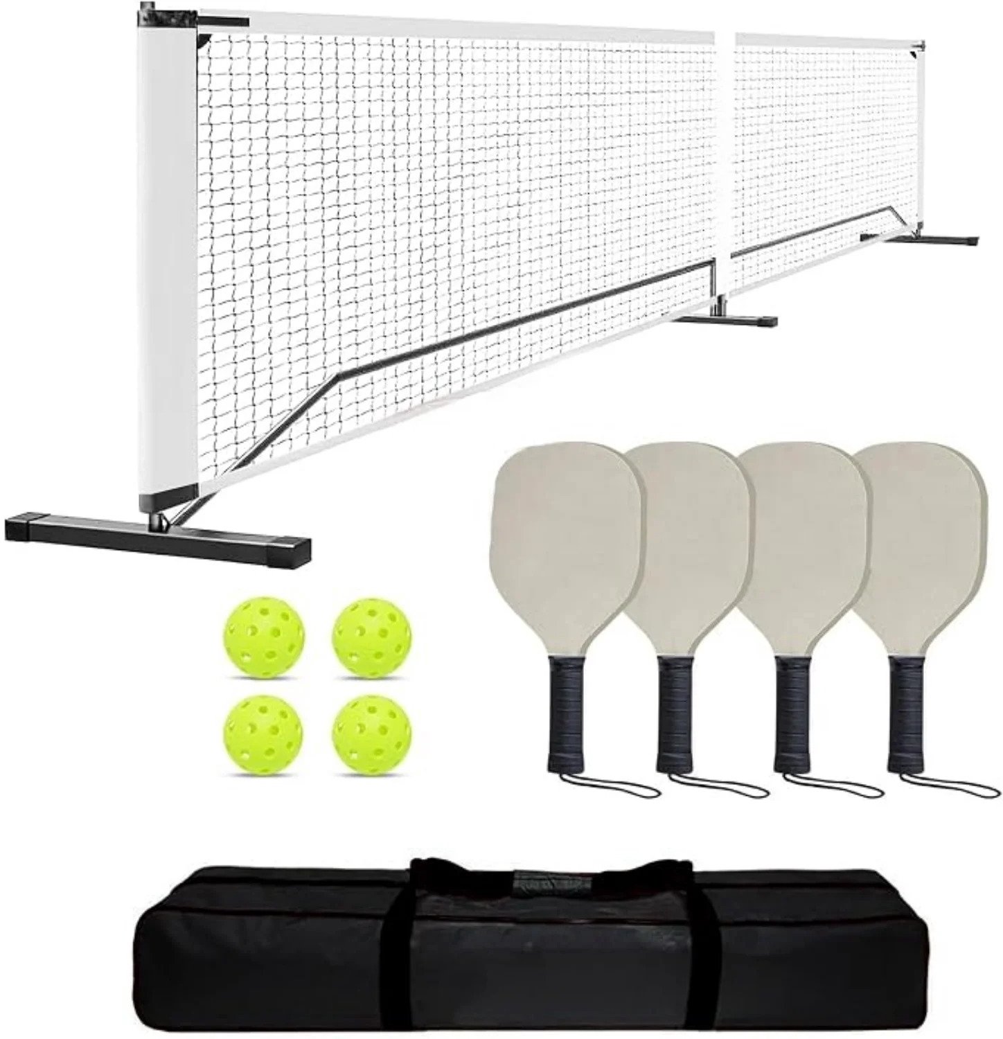 LabelOne Pickleball - Pickleball Racket - Pickleball Paddle - Pickleball Set - draagbaar - incl. draagtas - voor binnen/buiten