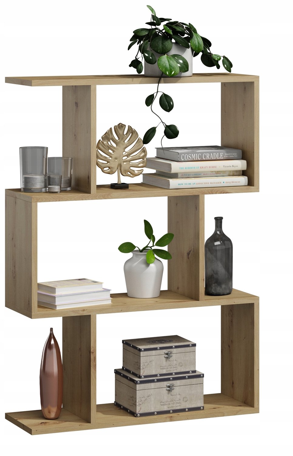 Per La Vita Bask 3 - Boekenkast - Artisan eiken - Staand