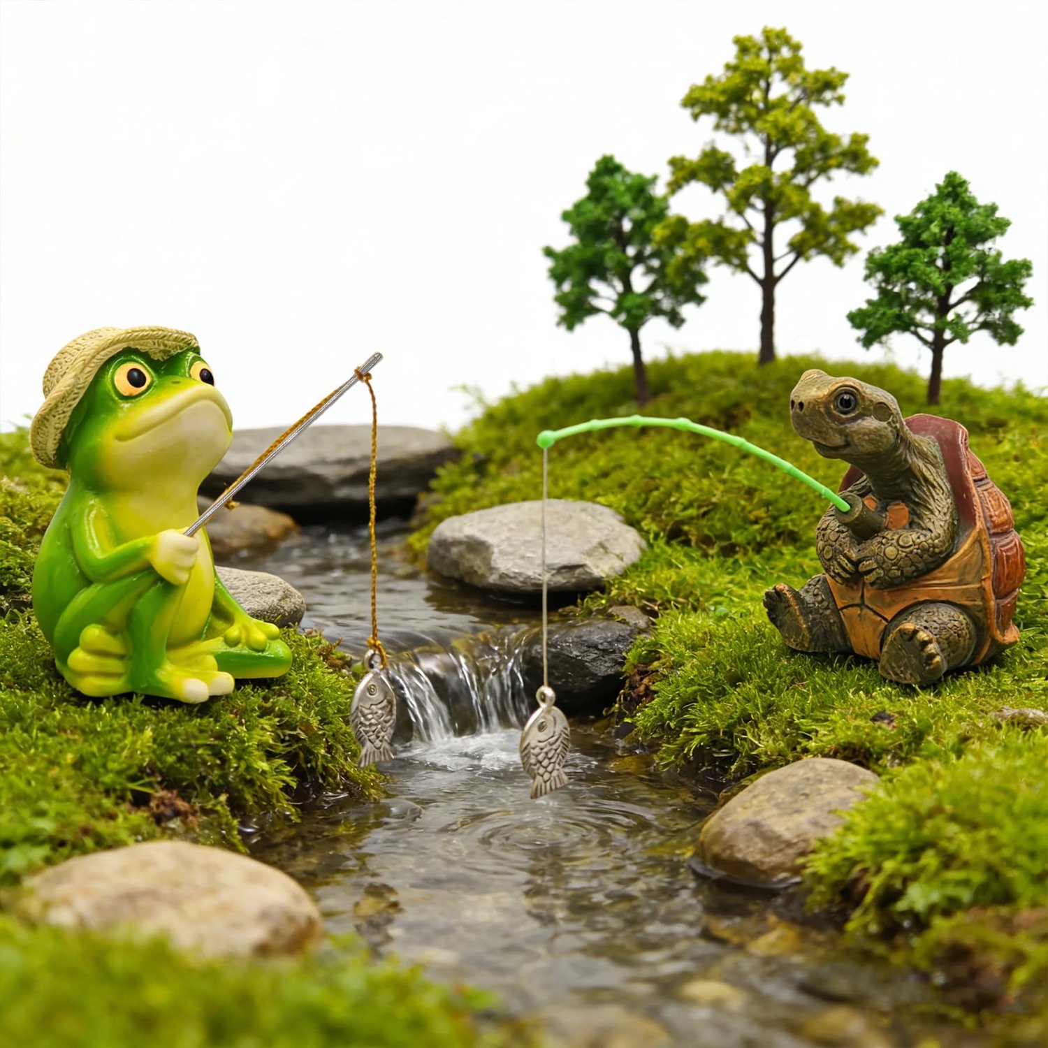 2 Stuks Decoratieve Tuinfiguren voor de Tuin