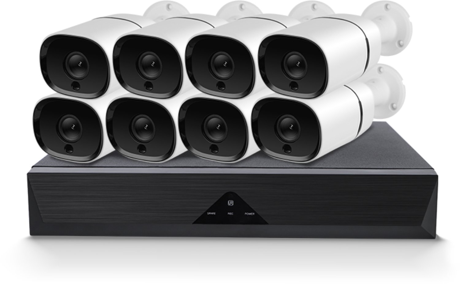 Beveiligingscameraset - 8 camera's - Nachtzicht - Persoonsdetectie - Ethernet - Jortan Tech