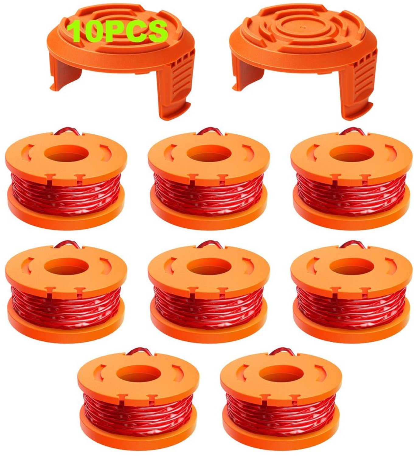 Grastrimmerdraad 10 Verpakkingen - Maaidraad - Grastrimmer Draad - Compatibel met Worx - Hoogwaardige Kwaliteit - Duurzaam Materiaal - Trimmerdraad