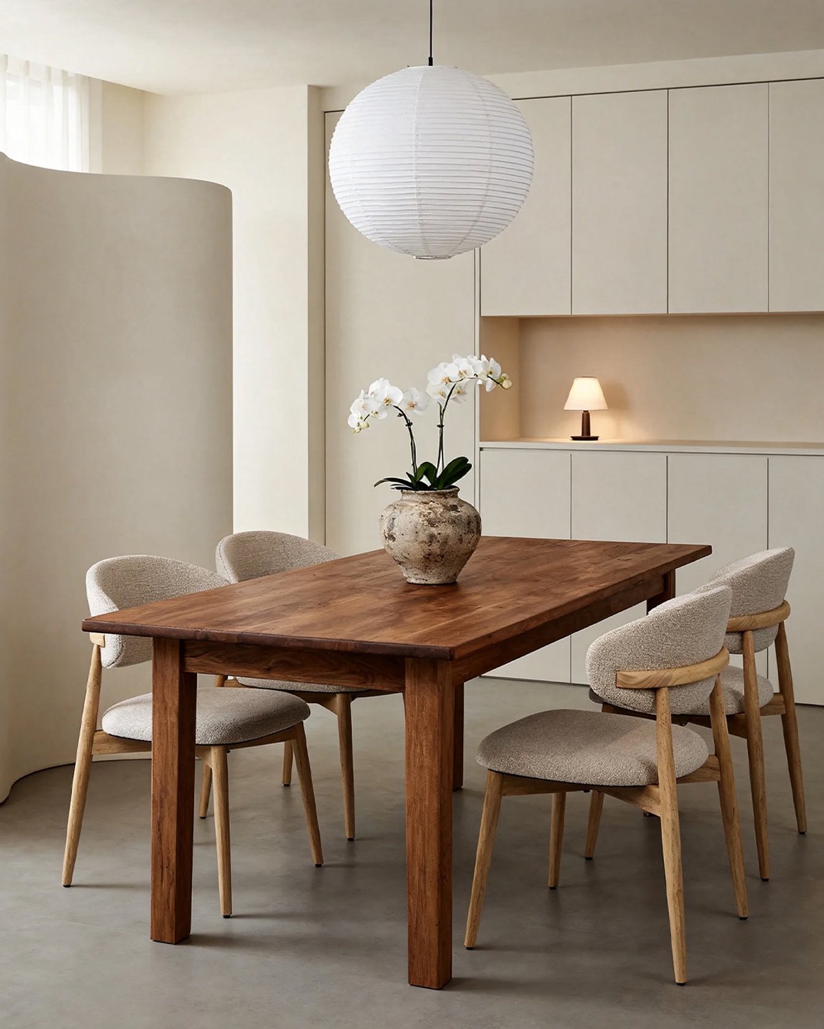 STILVORA Eetkamerstoel 82 Cm - Set Van 2 Met Gestoffeerde Zitting En Lendensteun - Voor Eetkamer En Thuiskantoor - Hout Naturel Naturel / gebroken wit