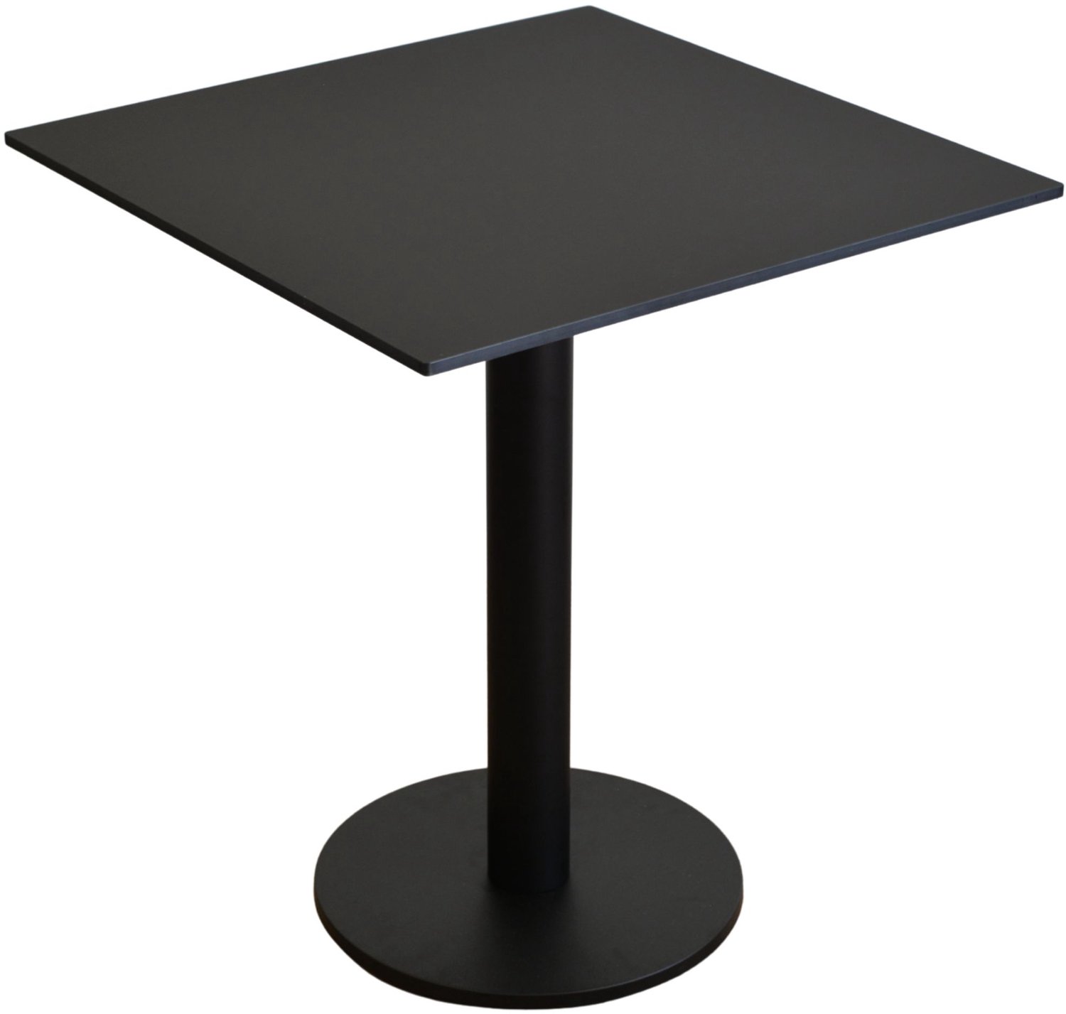 KOLM - Balkon- en tuintafel - Vierkant - HPL-blad - Zwart mat
