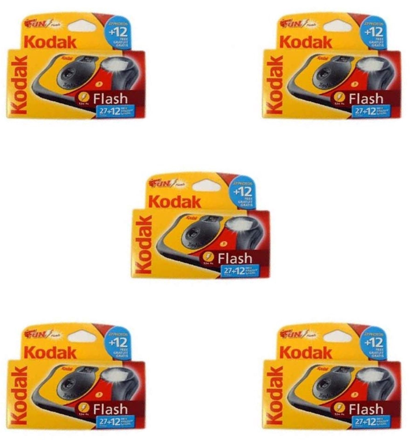 Pack van 5 Wegwerpcamera's voor 39 Opnames