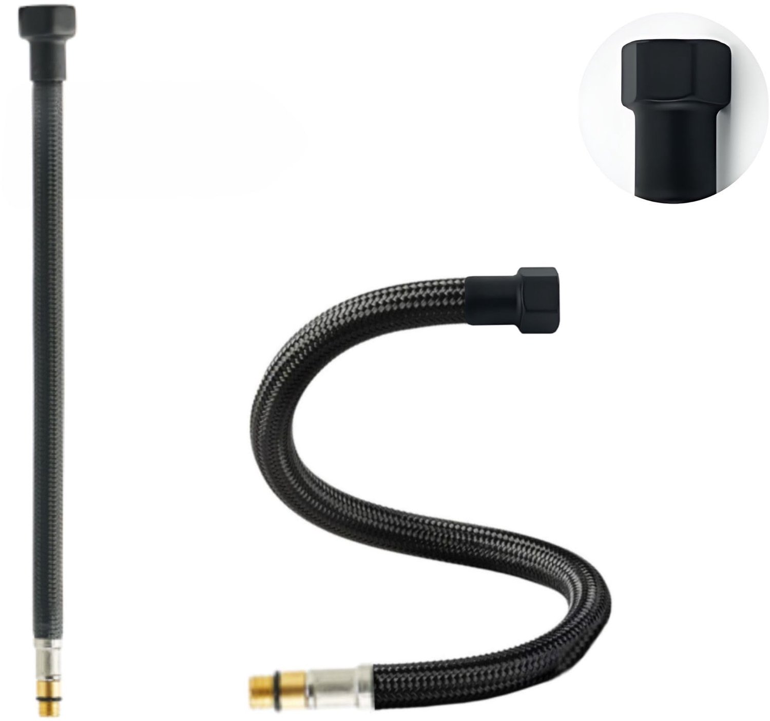 Flexibele Slang - DVGW-getest - Drukbestendig tot 10 bar - Temperatuurbestendig tot +90 °C - Hoogwaardig Polyethyleen - Ideaal voor Wateraansluitingen - Waterslang