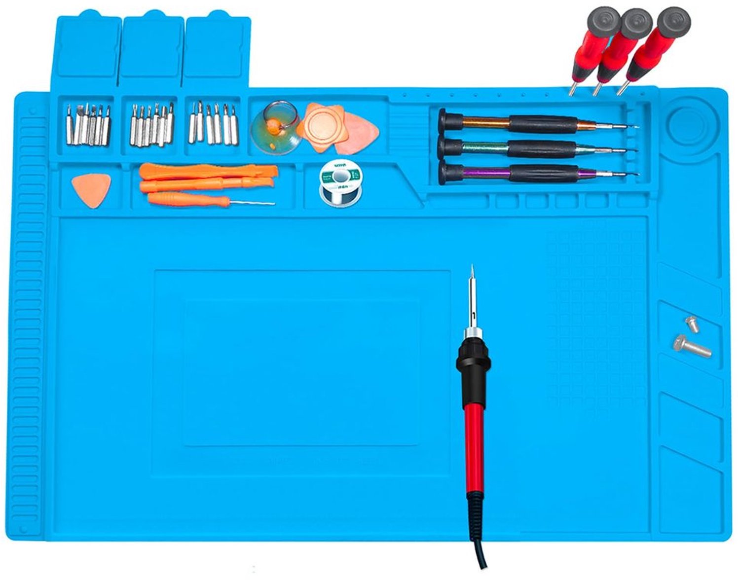 Magnetische Solder Mat 45 x 30 cm, Hittebestendig tot 500 °C