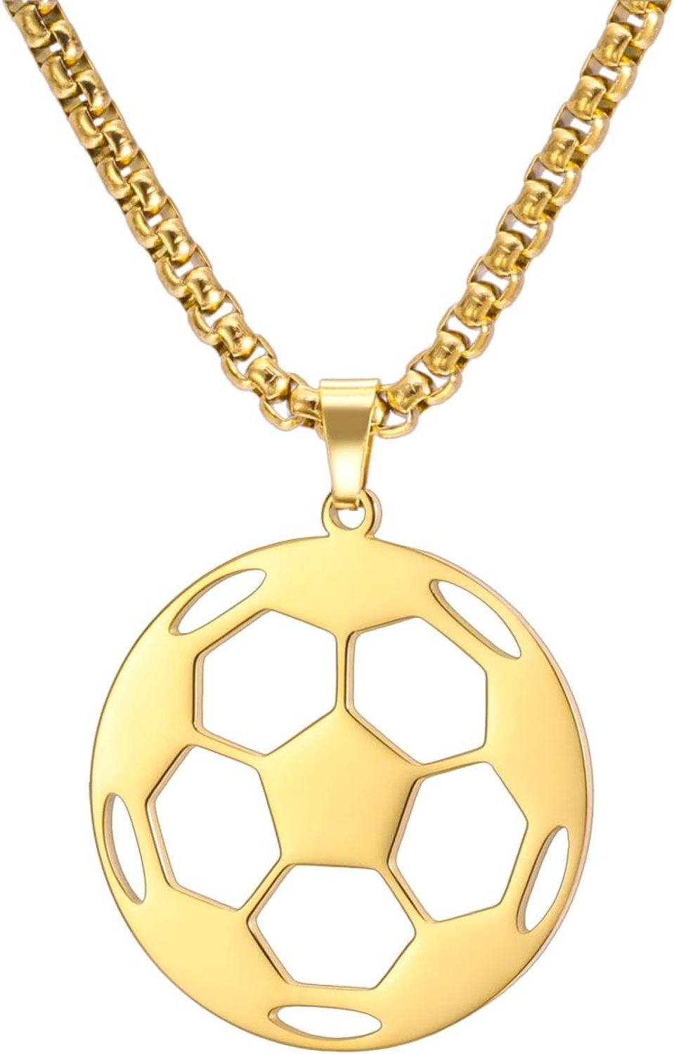 Voetbalketting voor mannen en vrouwen - sportbalhanger - sportfan-sieraden - cadeau voor sporters - ServiceTopper