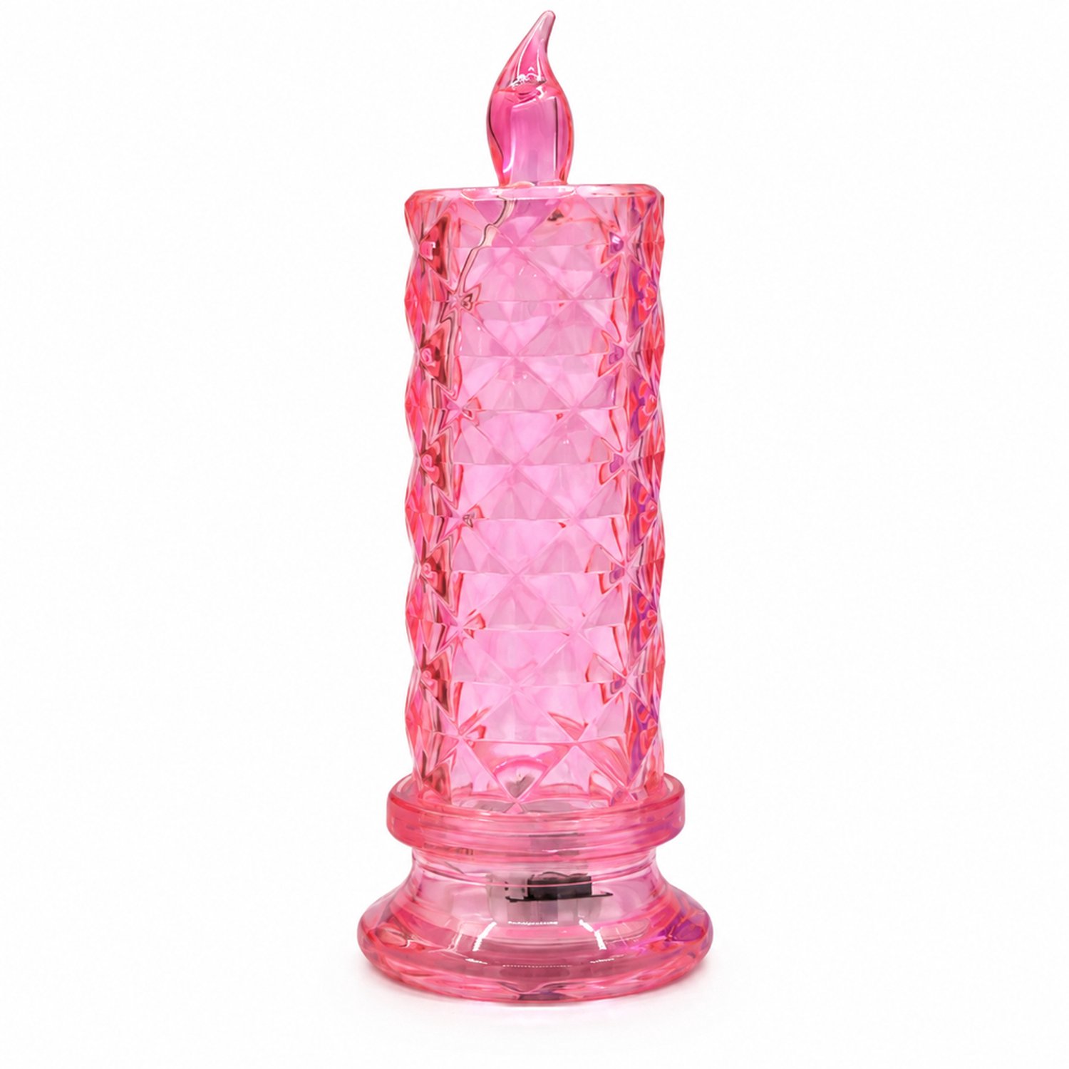 SWGOTA led kaarsen - rode kaarslamp met voet, groot model van 6,3 x 18,3 cm, voor slaapkamerdecoratie, in bedrukte doos Rood