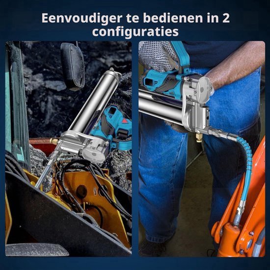 Accu-vetspuit, 10000 PSI-vetspuit Op batterijen werkende elektrische — afbeelding 2