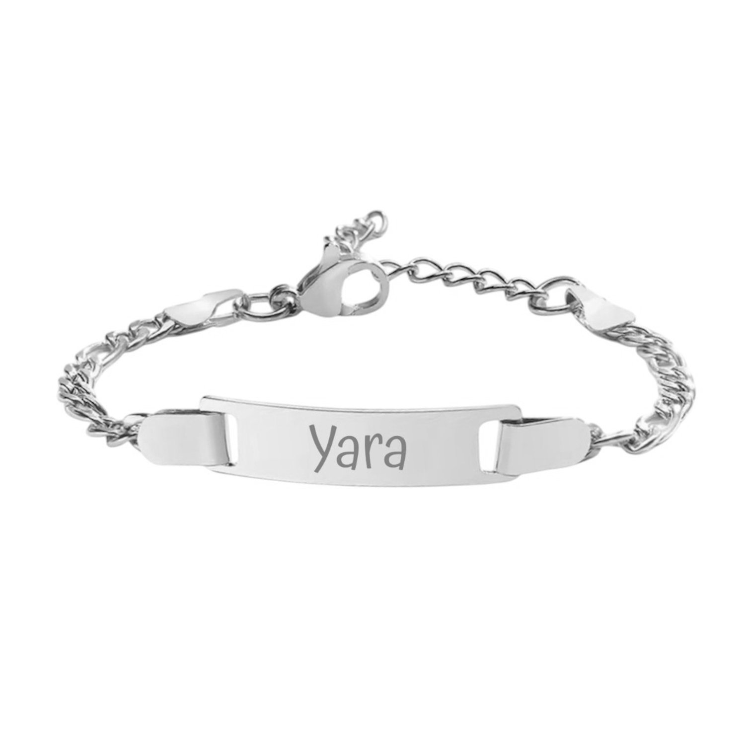 Graveerbare Armband Baby Bar Zilver