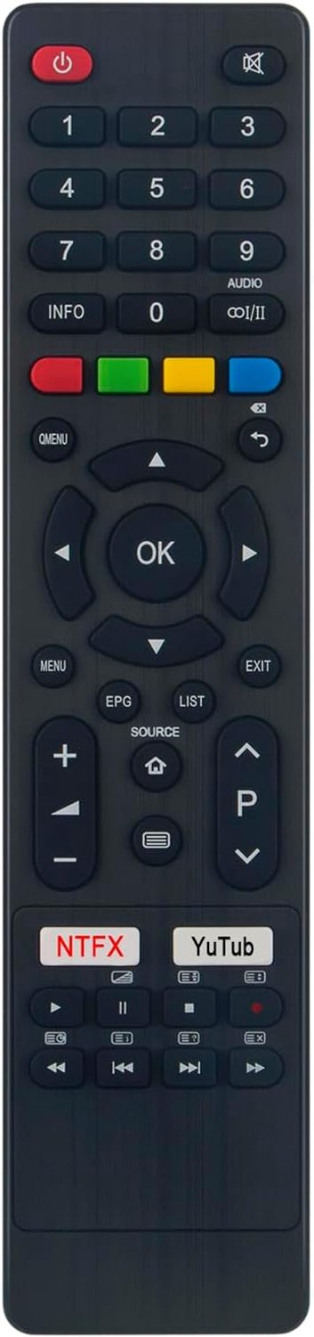 Afstandsbediening voor Saba TV - Geschikt voor LCB40G7N-ESiT, LCB40G7N-EiT, LCB40G7N - Eenvoudig in gebruik - Vemera