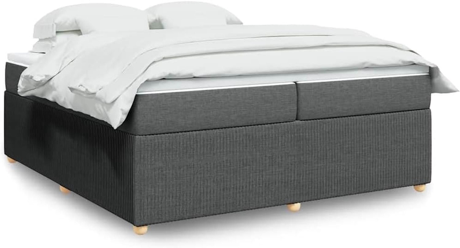 Pocketveringmatras donkergrijs 200x200 cm