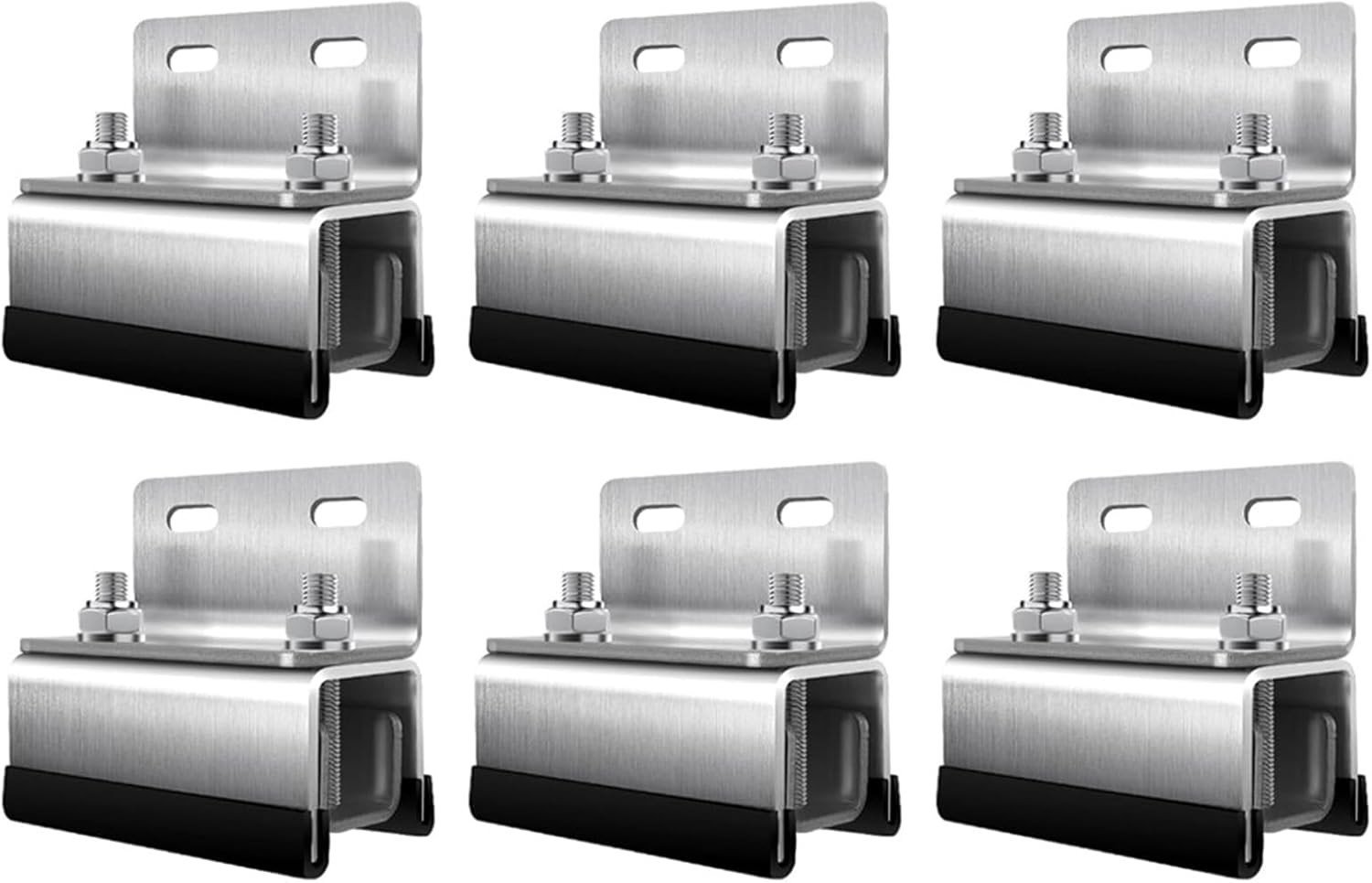 Complete Set van 6 Dakdragers voor 304 RVS, Geschikt voor Ducato, Jumper, Boxer en Movano - Ideaal voor Zonnepanelen, Dakterrassen en Luifels