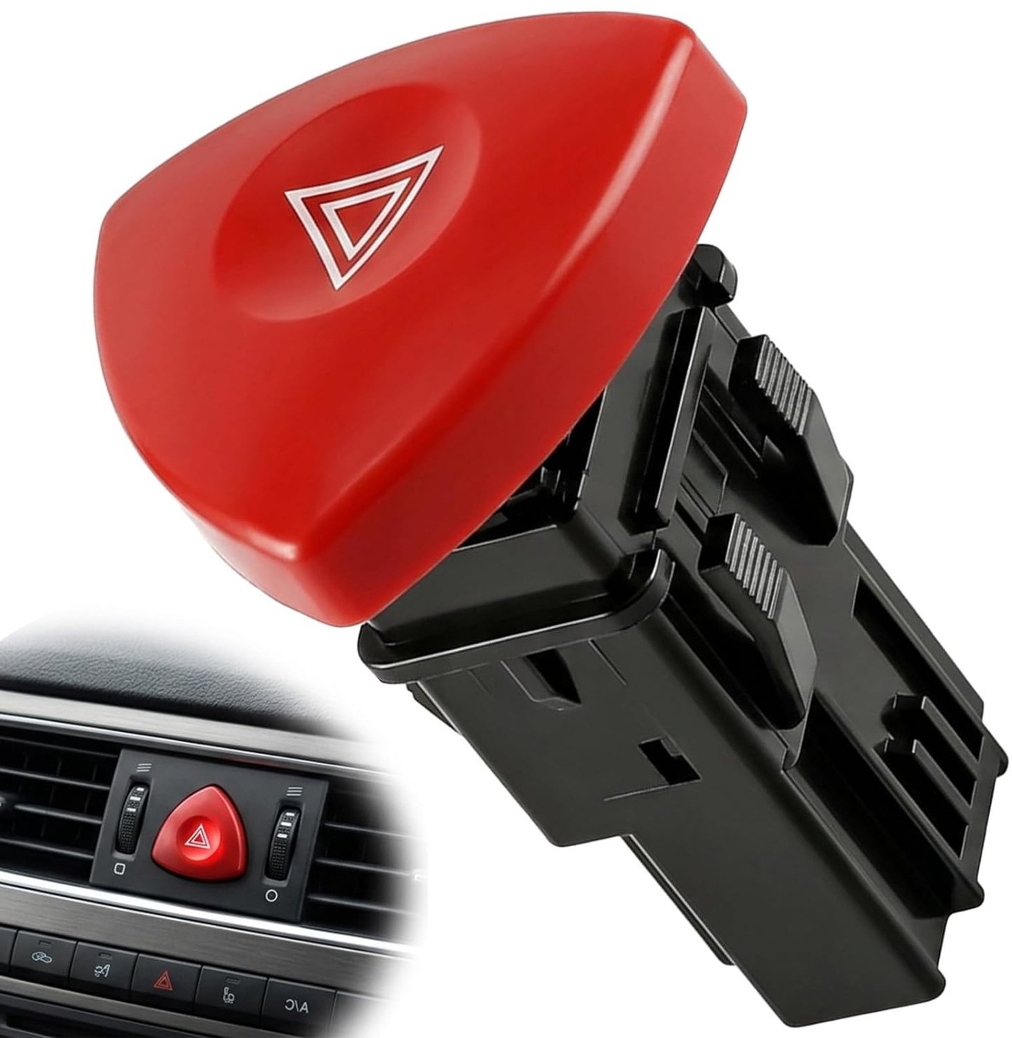 Waarschuwingslichtschakelaar voor Renault Espace, Laguna MK2 MK4, Trafic en Vivaro - Duurzaam, eenvoudig te installeren, rood en betrouwbaar
