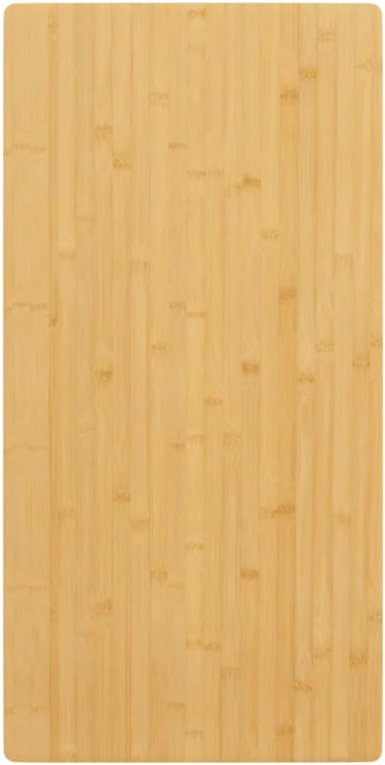 Tafelblad, vervangend tafelblad, bamboeplaat voor salontafel, eettafel, eetkamertafel, bamboe, 40 x 80 x 2,5 cm