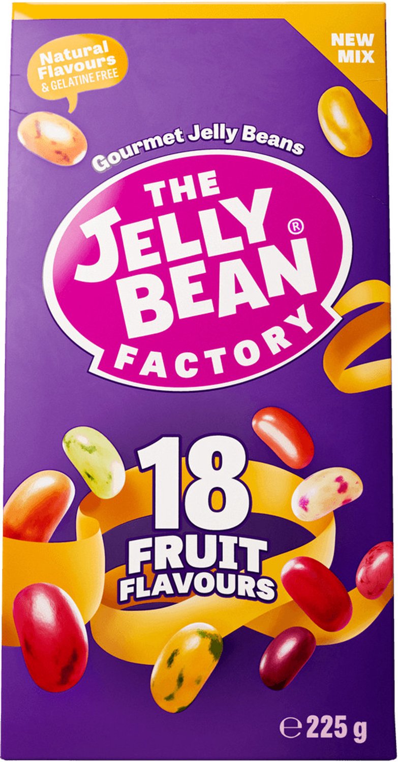 The Jelly Bean Factory 18 Fruit Flavours (12 x 225g)