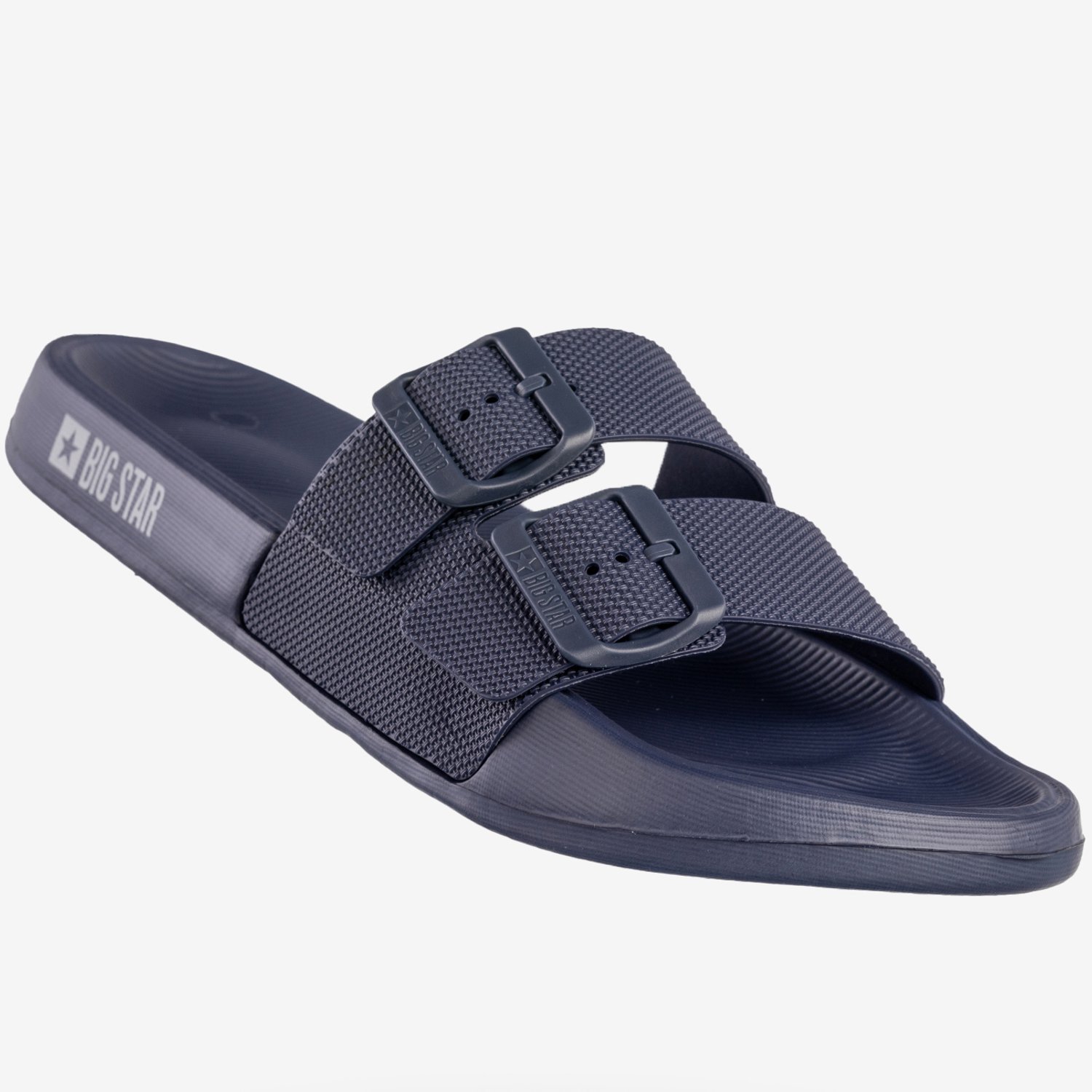 BIG STAR Heren Slippers Blauw Sportief met Gespen - Maat 43