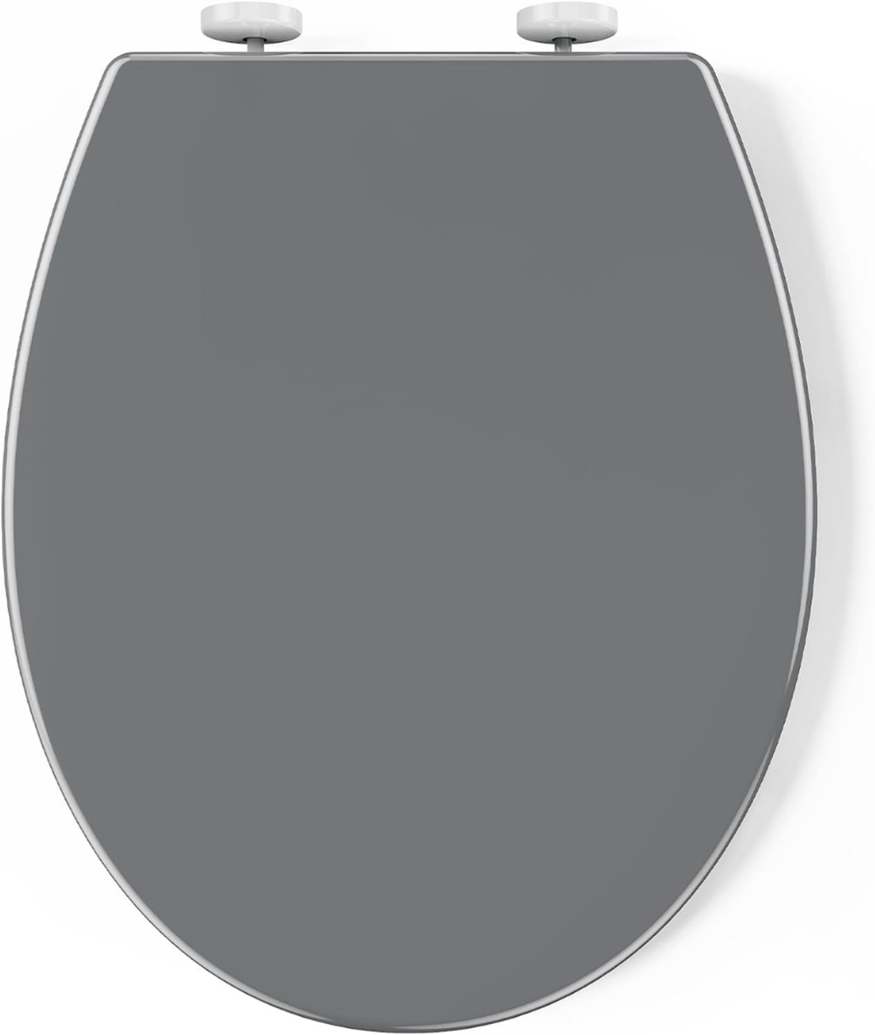 Levo® WC Bril met Print - WC Bril - Grijs - 45cm x 37cm