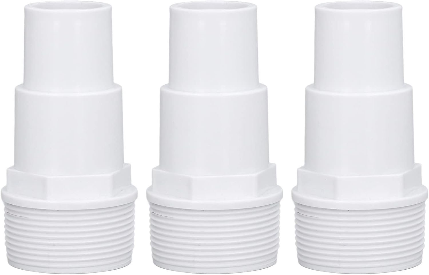 3-delige Skimmer-vacuümslangadapter, Combo-Slangadapter, G1-1/2 Buitendraad Slangadapter Zwembadbenodigdheden Geschikt voor Vervanging van Bovengrondse Zwembadpompen Filters