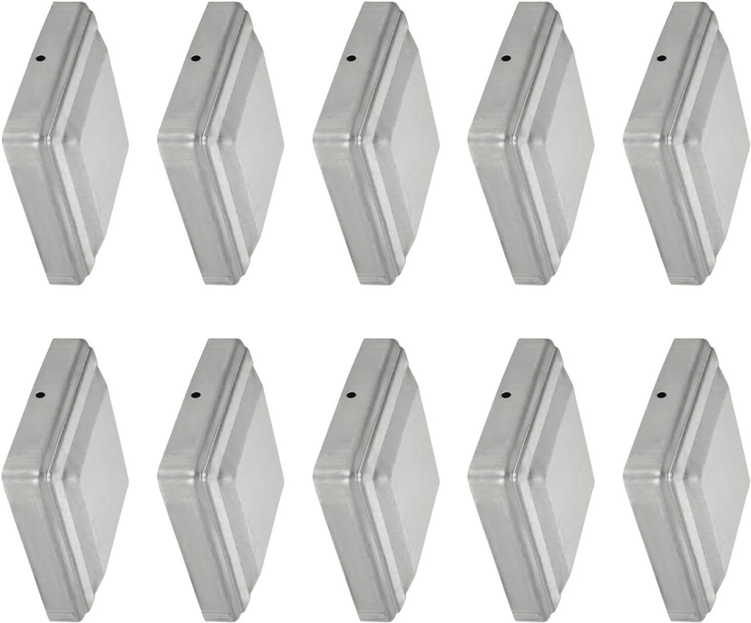 Set van 10 Weerbestendige Post Caps 6 x 6 cm voor Houten Palen, Beschermende Hoofden voor Tuinhekken en Schuttingen