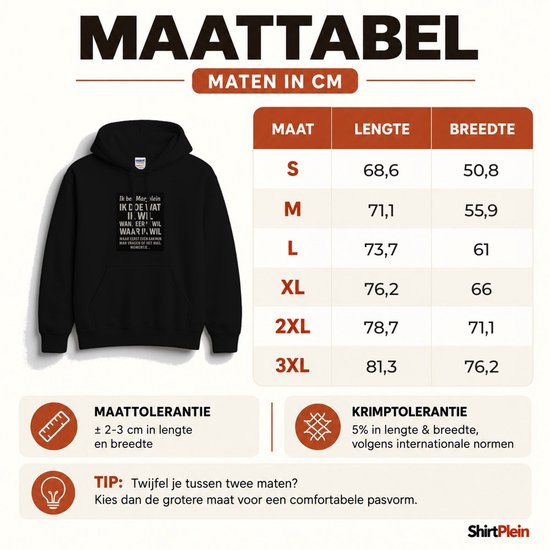 Grappig Marjolein Hoodie – Ik ben Marjolein IK DOE WAT IK WIL WANNEER IK WIL WAAR IK WIL MAAR EERST EVEN AAN MIJN MAN VRAGEN OF HET MAG, MOMENTJE... – Unisex Hoodie voor Dames & Heren – Humor Cadeau — cadeau in Mode & Accessoires - foto 3
