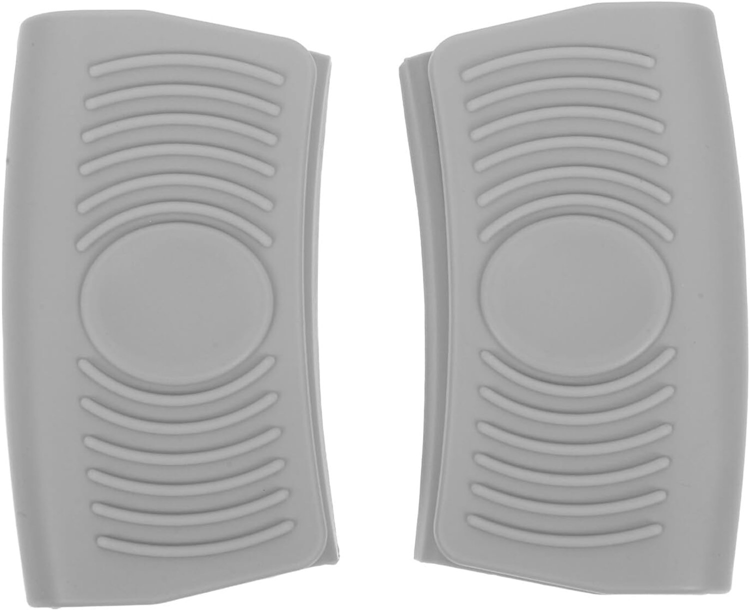 2 Stuks Hotpot oorclip Clip voor pannenlap houder voor pannengreep pannenhandvatafdekkingen handvatafdekkingen voor kookgerei siliconen pannenhandgreephuls Grey