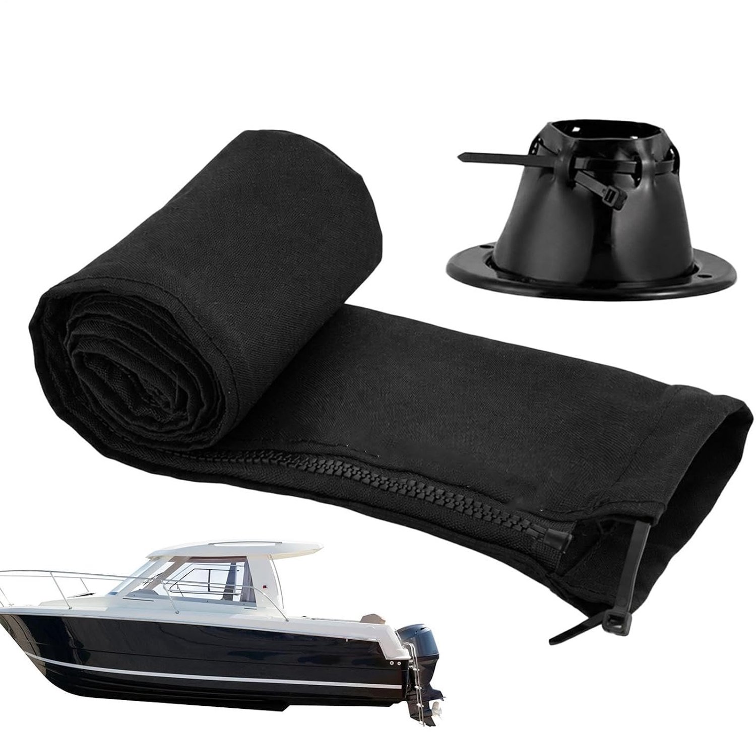 Kabelmantel voor sleepmotoren, bescherming voor motorkabels, waterdichte ommanteling voor marinekabels, geschikt voor buitenboorden, , kajaks, pontons, , , en outdoor, voor