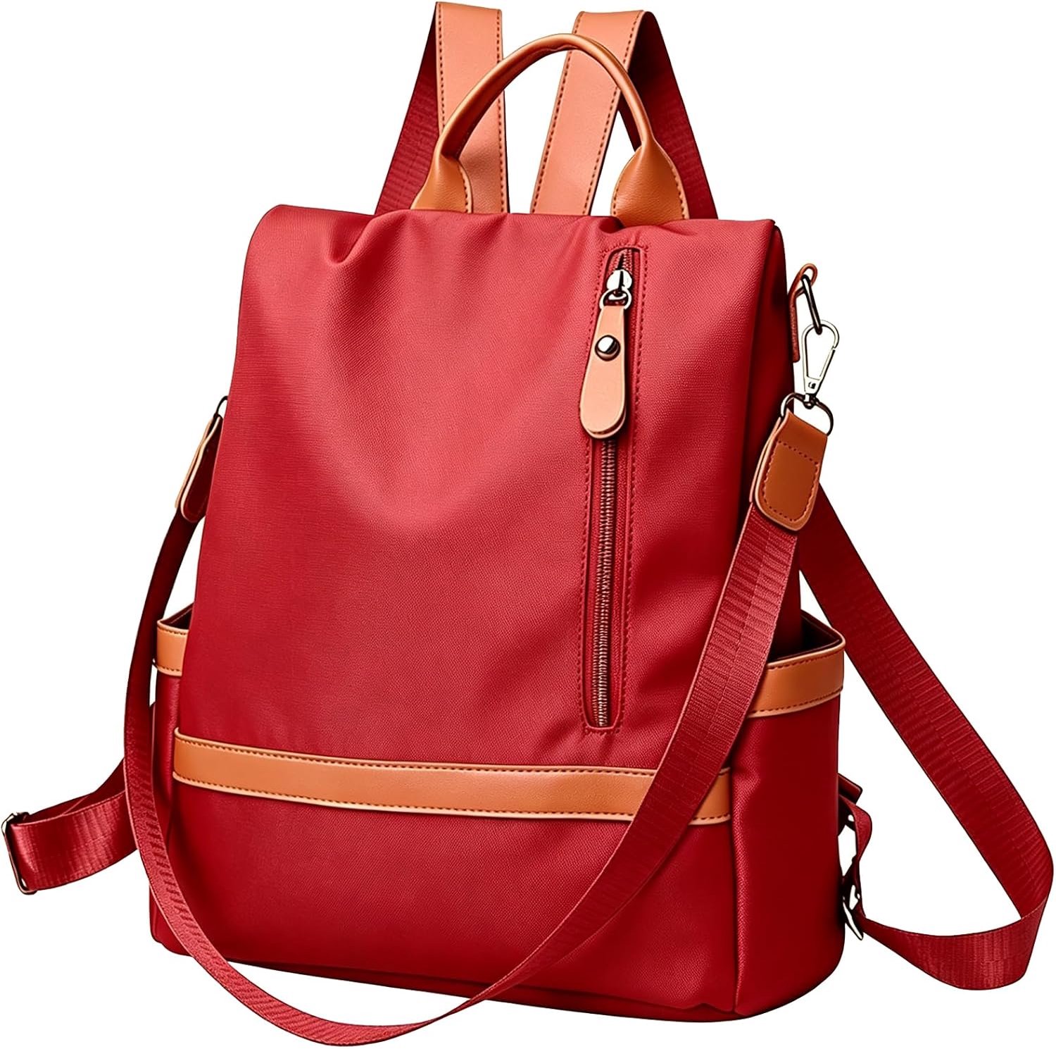Rugzak voor dames - klein en lichtgewicht - zwart oxford stof - anti-diefstal design - Homevero