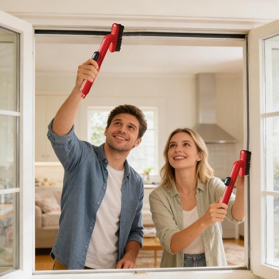 Vloerwisser voor smalle hoeken met 360 graden rotatie met geïntegreerde wasmiddeldispenser, gebruiksvoorwerpen voor keuken, badkamer, toilet, vloer, muur, tegels, enz — afbeelding 2