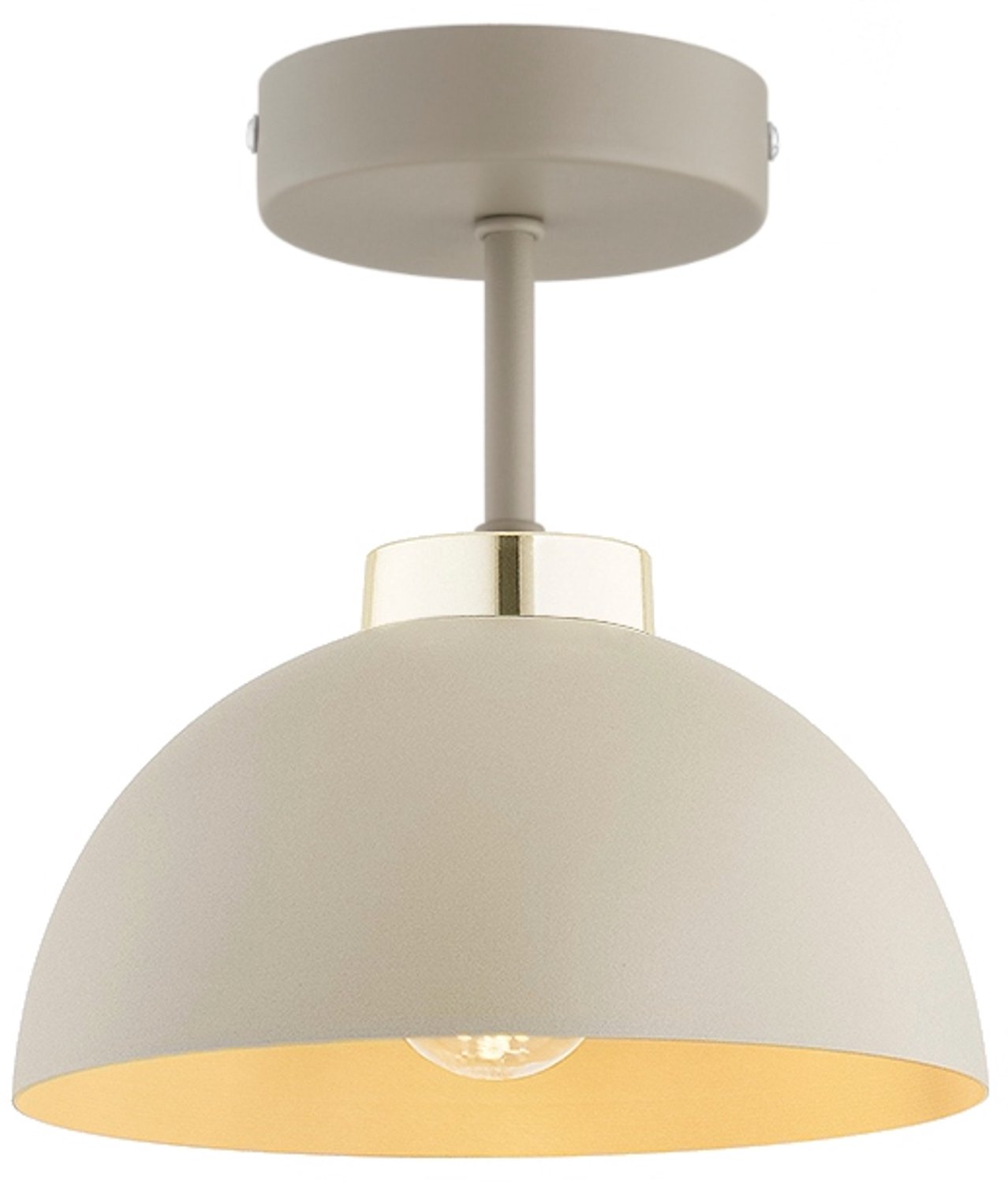 Moon Plafondlamp Ecru Beige Kasjmier LED - Stijlvol en Modern