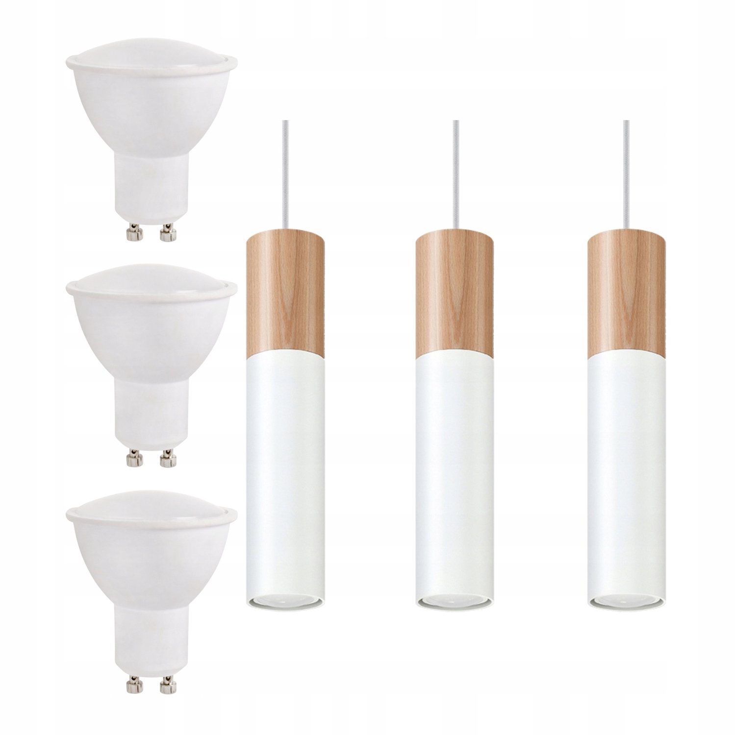 LUMILO BLOKO 3 hanglamp wit hout GU10 LED - Stijlvol en functioneel