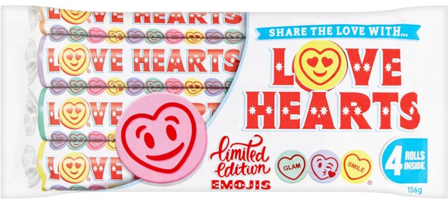 Swizzels Love Hearts 4 Pack (12 x 105g)