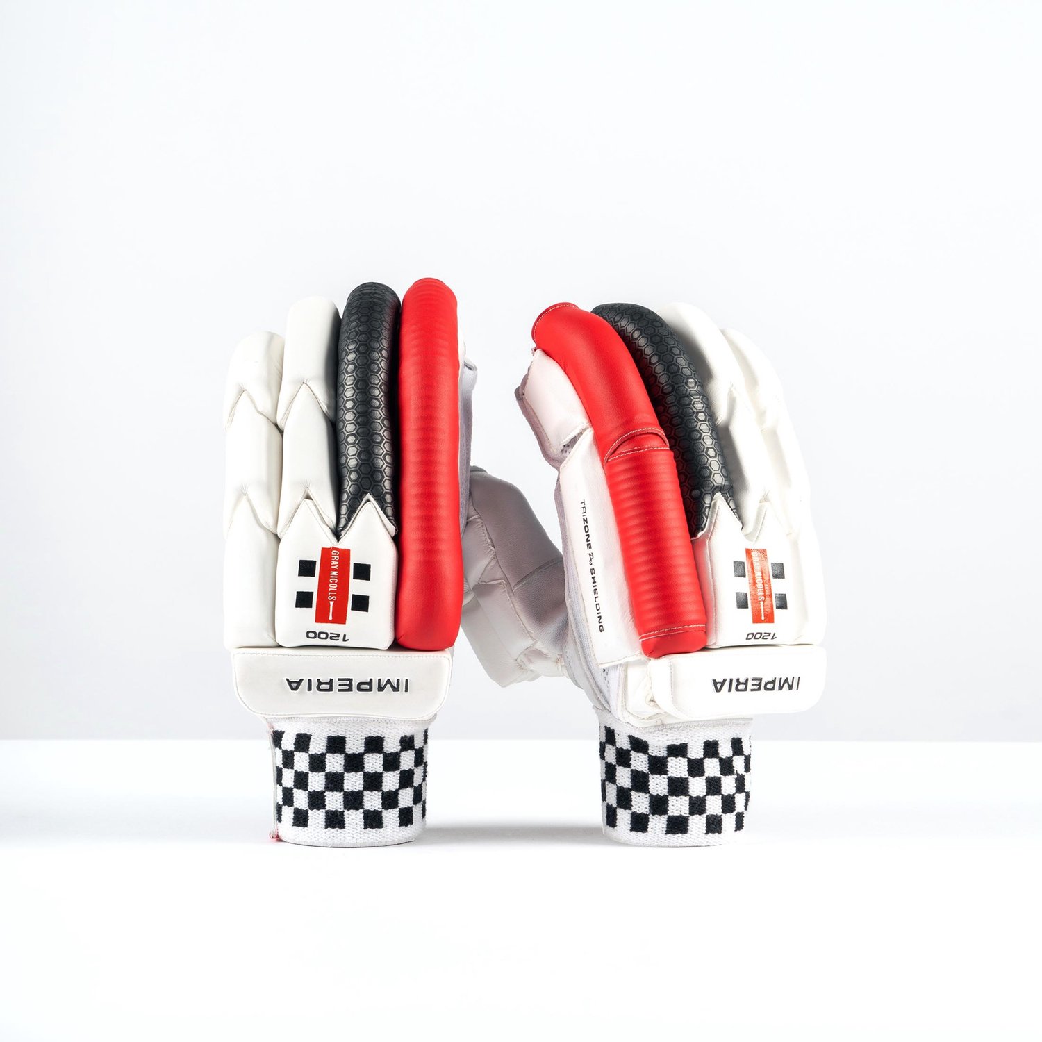 Gray-Nicolls cricket handschoen kind rechts rood wit sport.