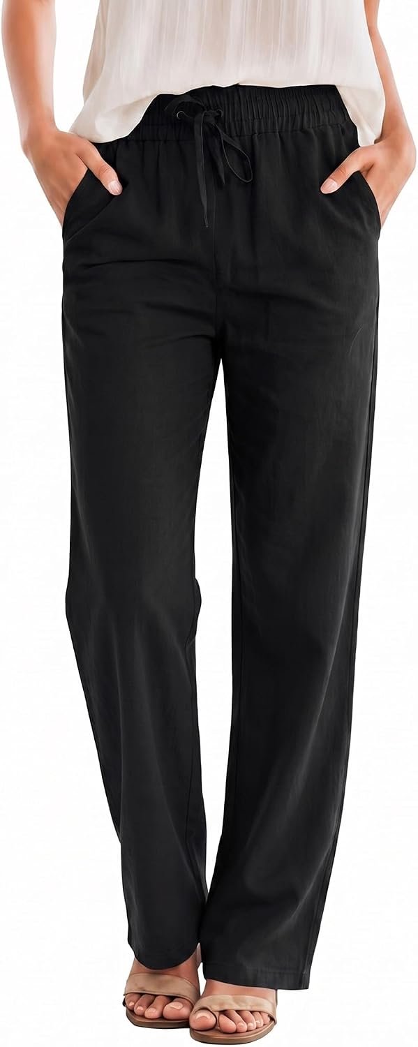 Broek dames lichte zomerbroek vakantie mousseline broek dames