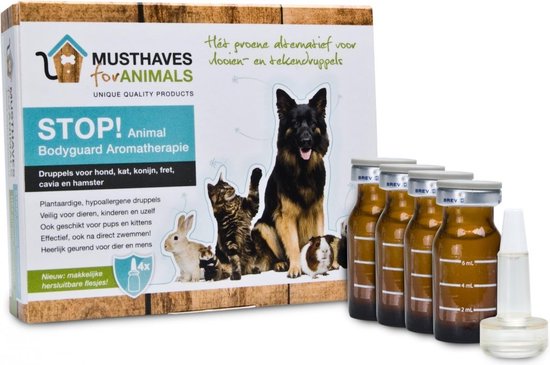 STOP! Animal Bodyguard Aromatherapie - 4 x 8 ml