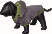 Nobby Hondenjas Teddy - Dierenkleding - Grijs/groen - 36 cm