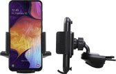 Shop4 - Samsung Galaxy A50 Autohouder Verstelbare CD Houder met Klem Zwart