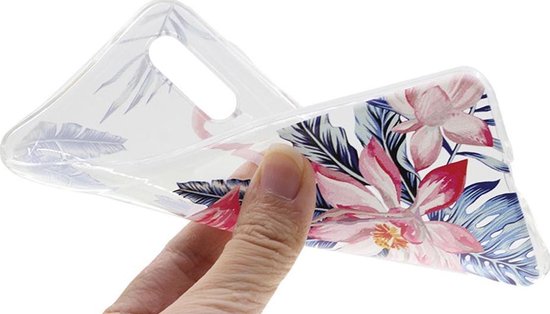 Shop4 - Coque Xiaomi Mi 9 SE - Coque arrière souple Flamingo et Fleur Rose