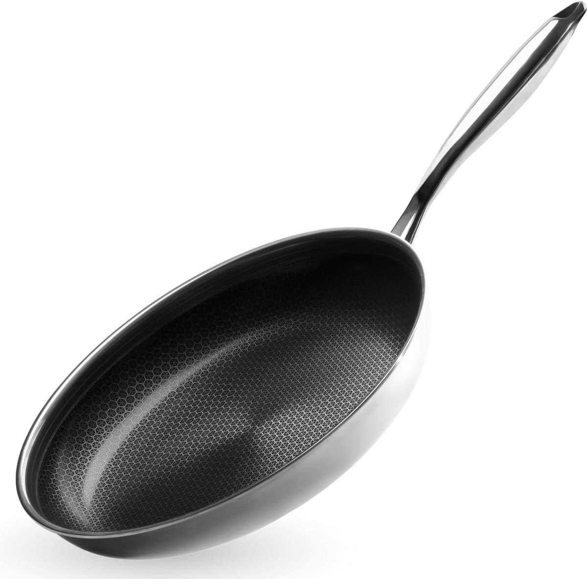Grote Casserolepan 30 cm met Krasbestendige Anti-aanbaklaag - Geschikt voor Inductie en Oven