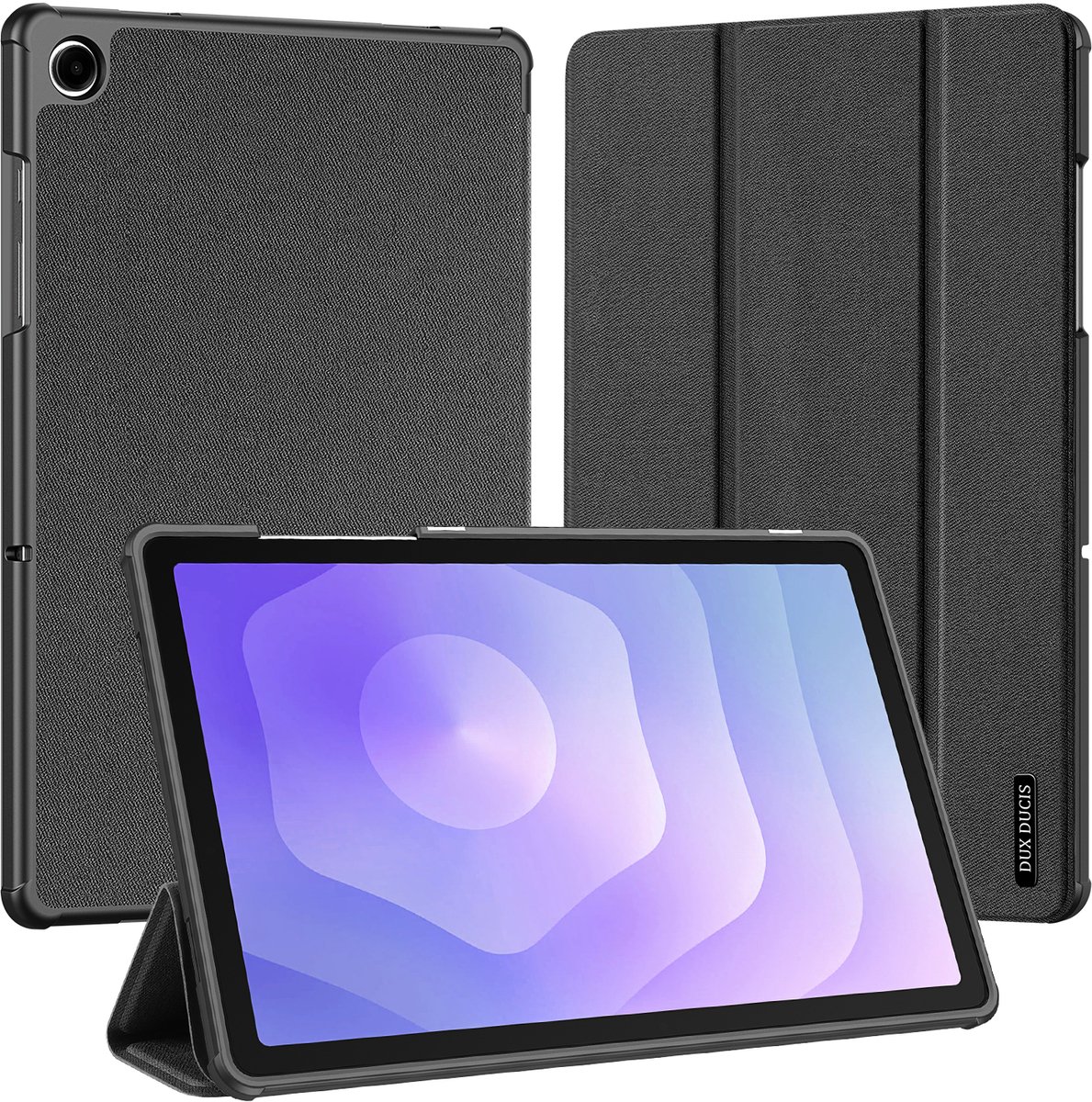 Dux Ducis Domo Bookcase geschikt voor Samsung Galaxy Tab A11 Plus - Zwart