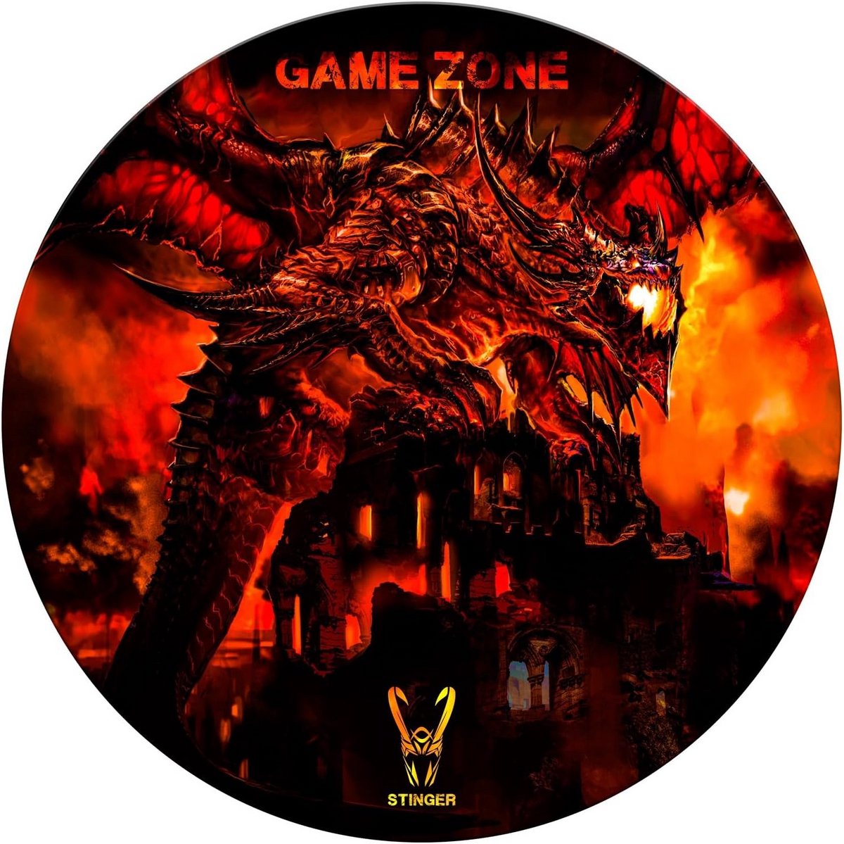 Ronde Gaming Vloermat - Waterbestendig en Wasbaar - 120 cm Diameter