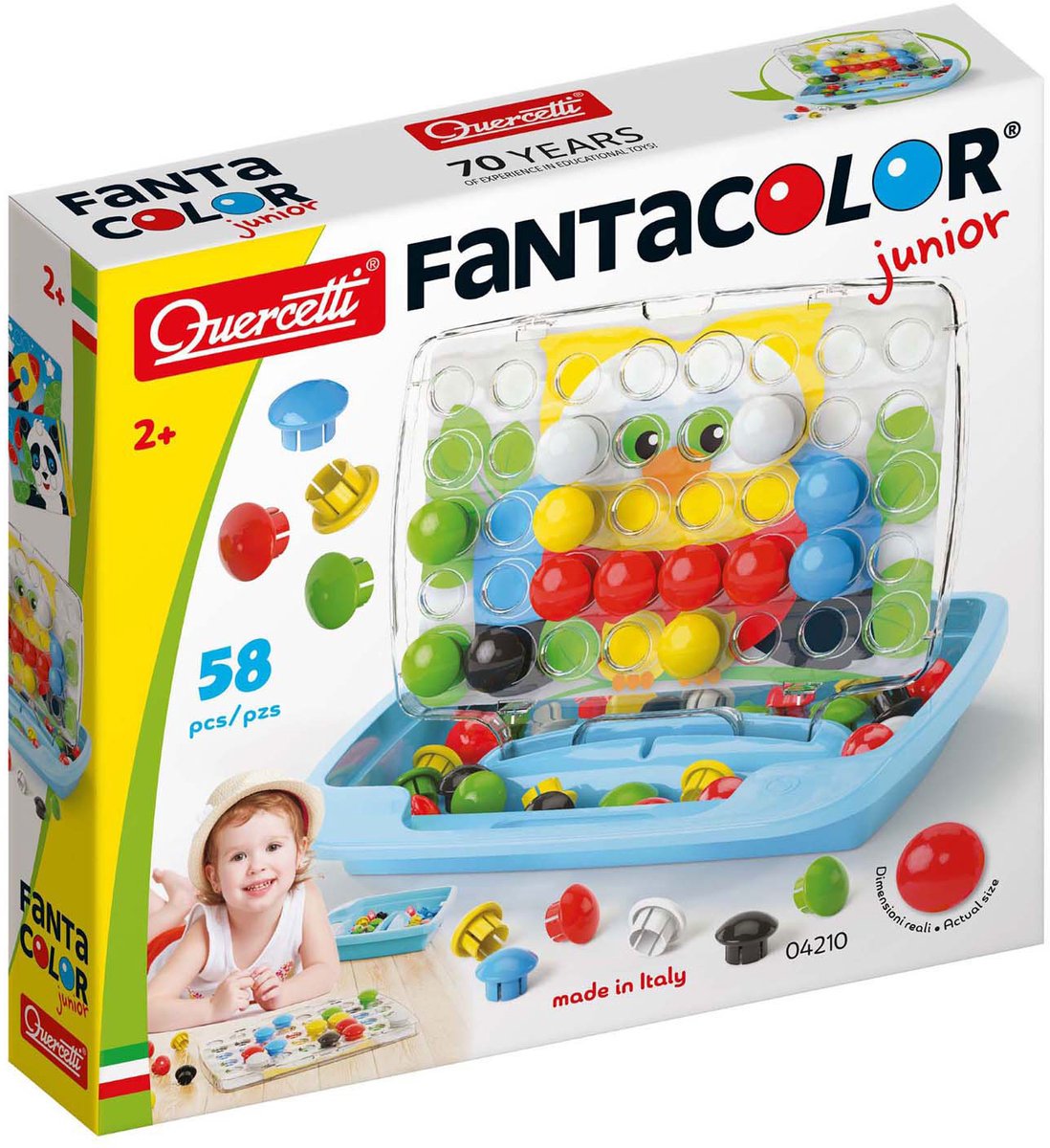 Quercetti Mozaïek Fantacolor Junior 56-delig — afbeelding 6