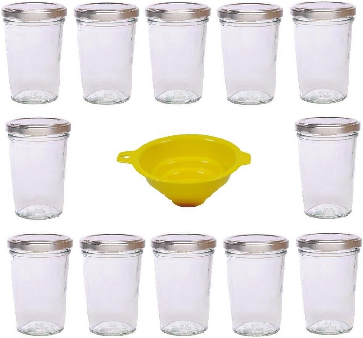 12x Kleine Jampotjes 150ml met Deksel - Ideaal als Bewaar- en Inmaakpotten