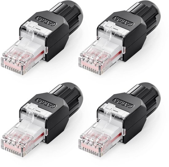 Gereedschapsloze RJ45 connector CAT6 netwerkkabel Gereedschapsloze RJ45 connector CAT6 netwerkkabel