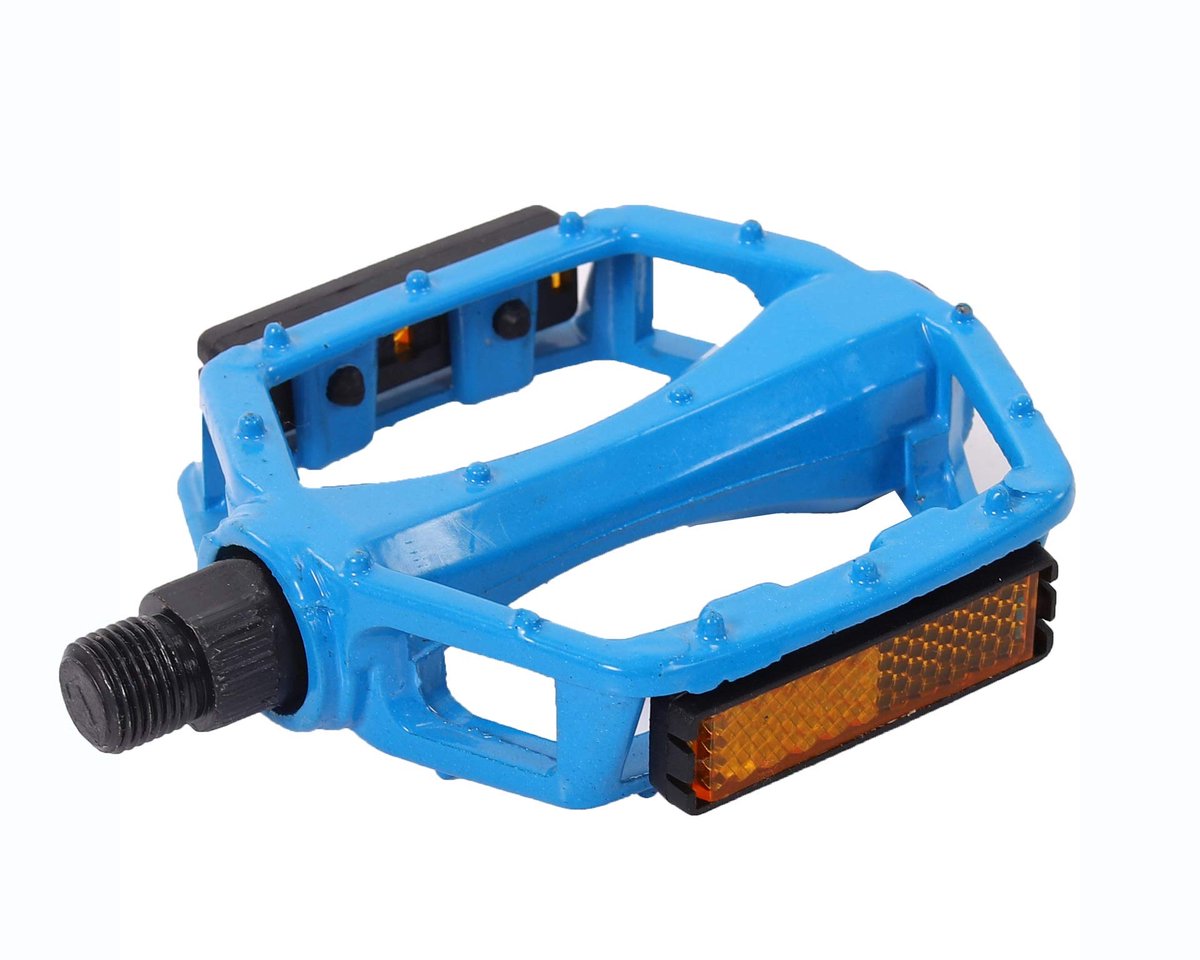 Fietspedalen van aluminiumlegering voor 9/16 inch MTB, BMX, mountainbike en racefiets, blauw